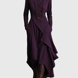 Aamu | Maxi Plissiertes Kleid