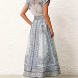 Ella - Bohemian Druck Zweiteiliges Outfit