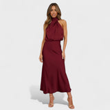 Alba - Samtige Eleganz Kleid