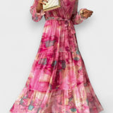 Luísa - Blumenmuster Wickelkleid