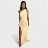 Aurélia - Langes Satin Kleid