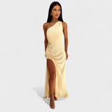 Aurélia - Langes Satin Kleid
