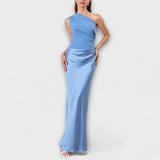 Luna - Asymmetrisches Satin-Kleid