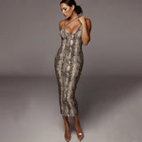 Leopardi - Sexy Enges Kleid