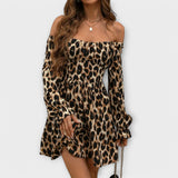 Leopardenmuster Kleid