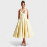 Halina - Midi Kleid mit Korsett