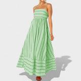 Isabel - Langes gestreiftes Kleid