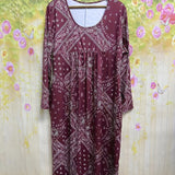ELOWEN | MIDI-LÄNGE CASUAL-KLEID MIT LANGEN ÄRMELN