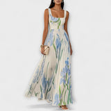 Penélope - Chiffon-Maxikleid