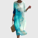 Hayley | Elegantes Blumen Maxi Kleid
