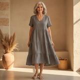 Ella - Entspannendes Sommerkleid mit V-Ausschnitt