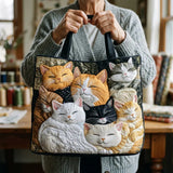 Cartera Artesanal - Gatitos Durmientes