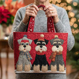 Cartera Artesanal - Trío de Schnauzers