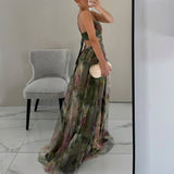 Margarida - Blumen Maxi-Kleid