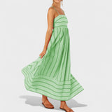 Isabel - Langes gestreiftes Kleid