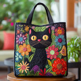 Janika Gepolsterte Tasche "Verzauberte Schwarze Katze"