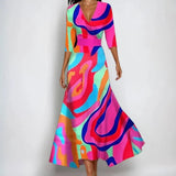 Aada | Elegantes Blumen Kleid