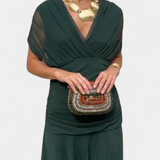Luana - Stilvolles V-Ausschnitt Kleid