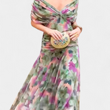 Luana - Stilvolles V-Ausschnitt Kleid
