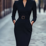 Iara - Formschönes Schwarzes Kleid