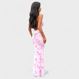Mara - Rosa Blumenkleid