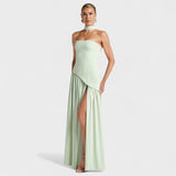 Malia - Asymmetrisches Mintgrünes Kleid