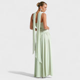 Malia - Asymmetrisches Mintgrünes Kleid