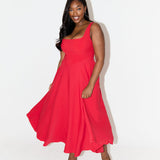 Amélia - Zeitloses Midi-Kleid