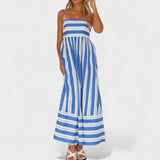Isabel - Langes gestreiftes Kleid