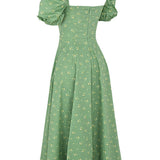 Aviana - Puffärmel Bloom-Kleid