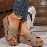 Aamu Wedge Sandalen