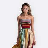Lise - Trägerloses langes Kleid