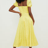 Aviana - Puffärmel Bloom-Kleid