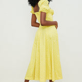 Aviana - Puffärmel Bloom-Kleid