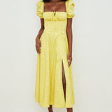 Aviana - Puffärmel Bloom-Kleid