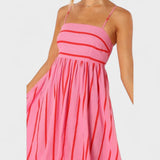 Isabel - Langes gestreiftes Kleid