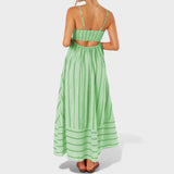 Isabel - Langes gestreiftes Kleid