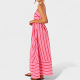 Isabel - Langes gestreiftes Kleid